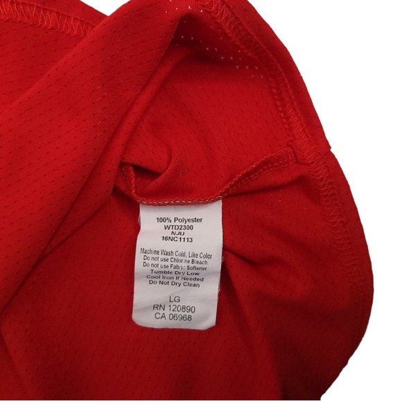 DeMarini Baseball Jersey Mens Size L Platinum Squad BB 9 Button Front Red - Picture 11 of 11